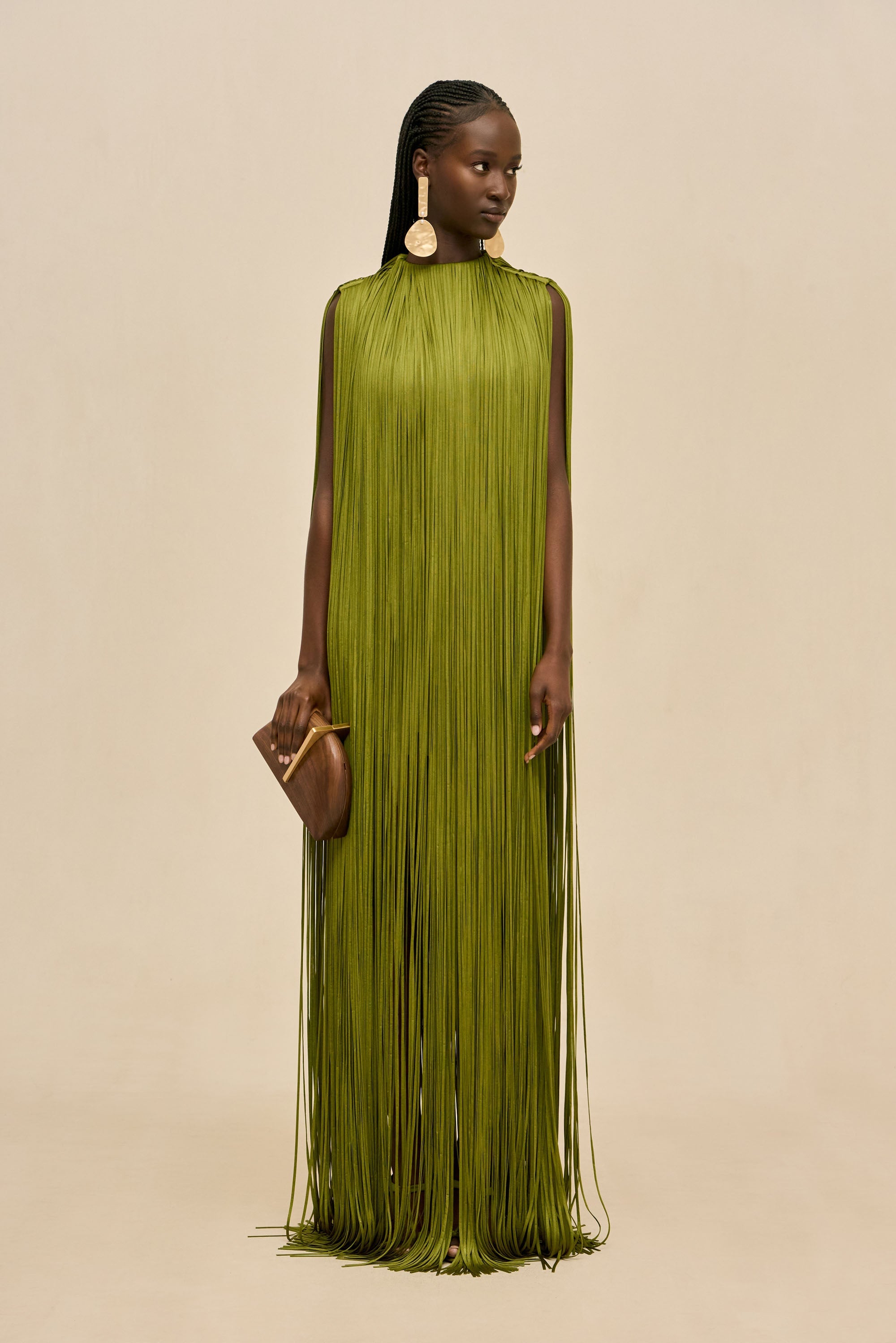 ARIANNA GOWN - CHIVE