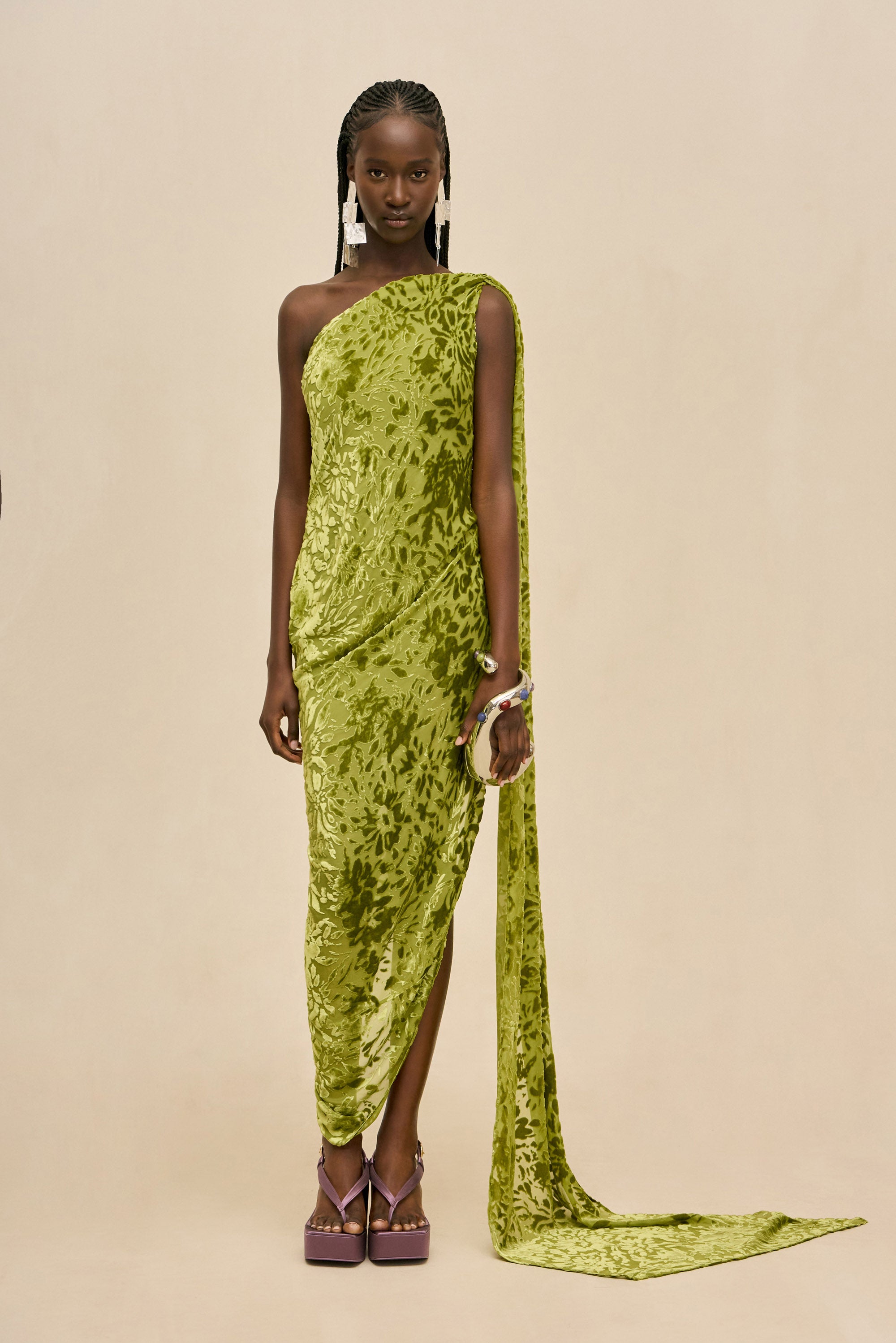 SARAI GOWN - CHIVE