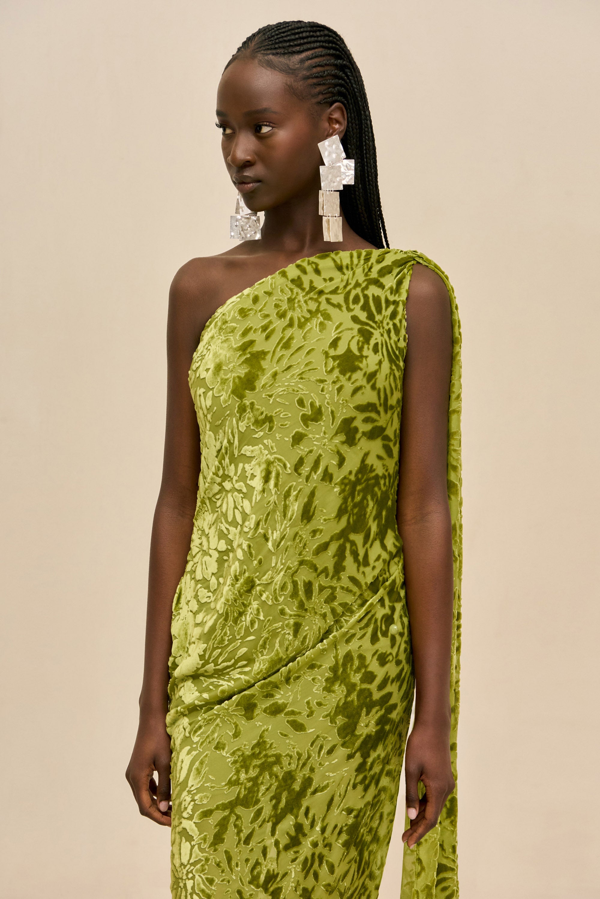 SARAI GOWN - CHIVE