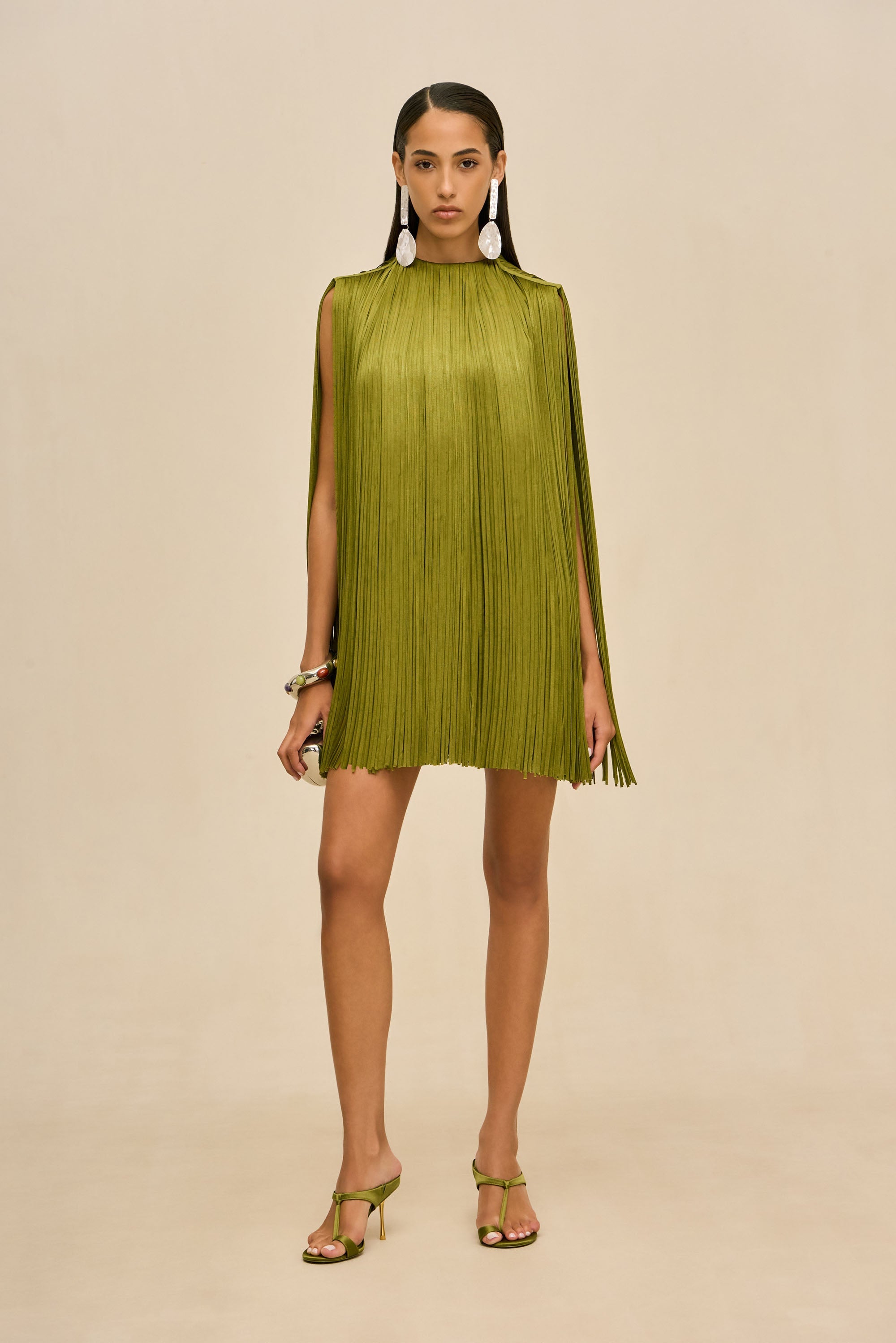 MONICA DRESS - CHIVE