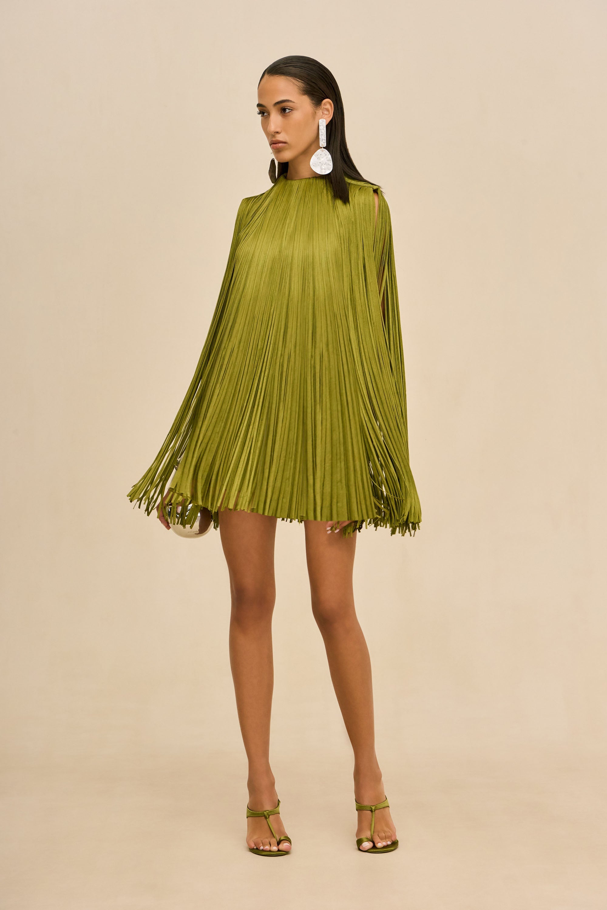 MONICA DRESS - CHIVE
