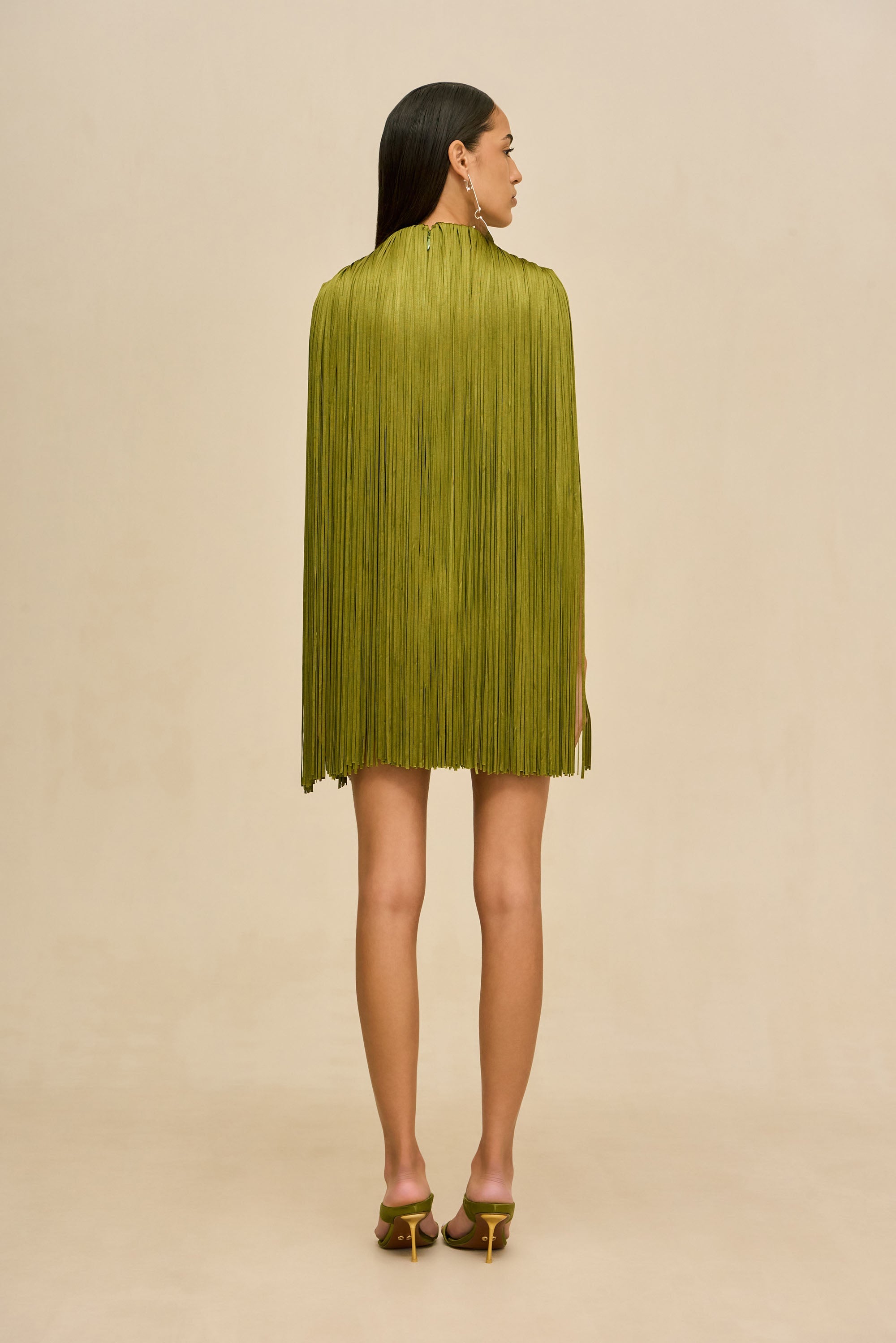 MONICA DRESS - CHIVE