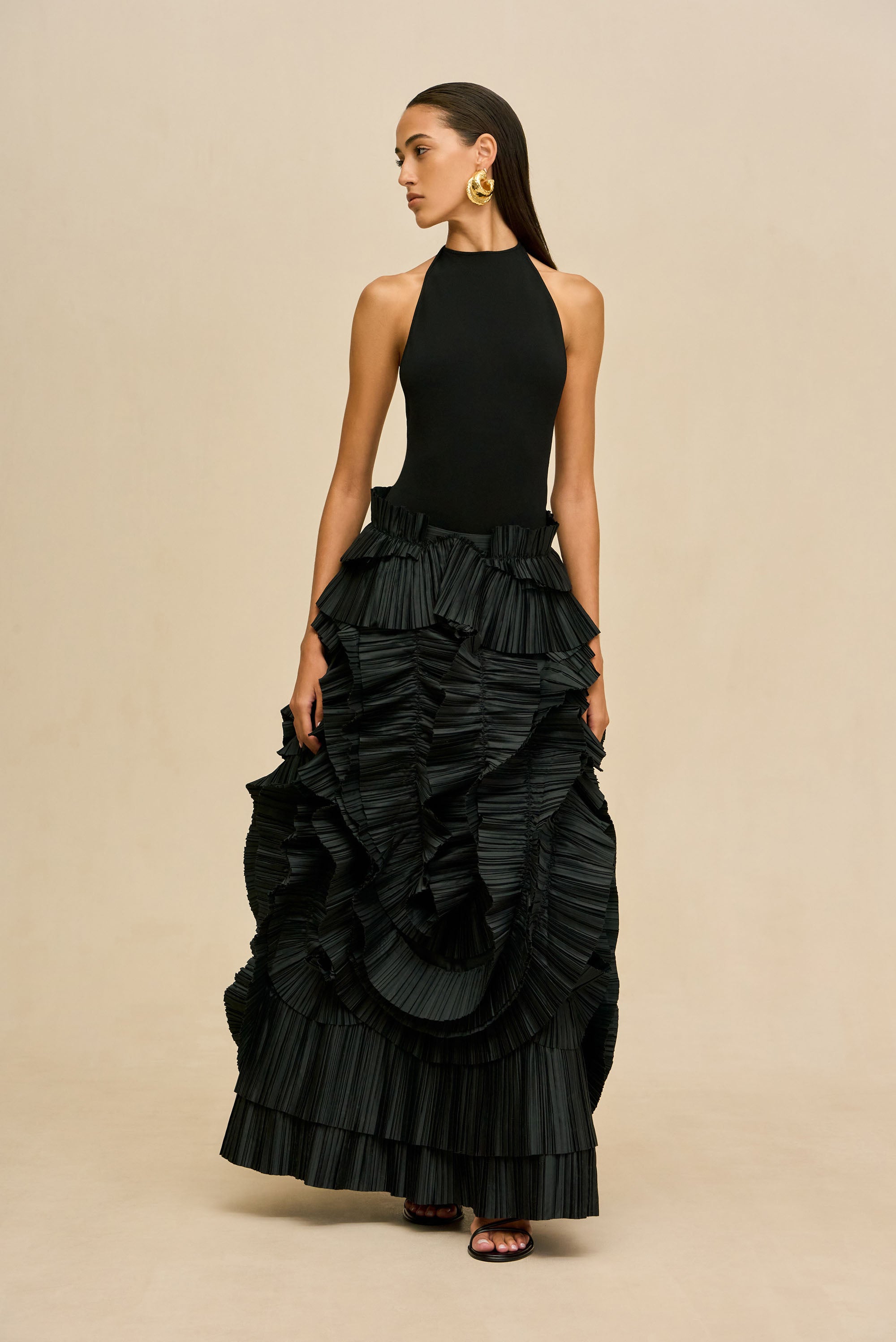 PRIMAVERA SKIRT - BLACK