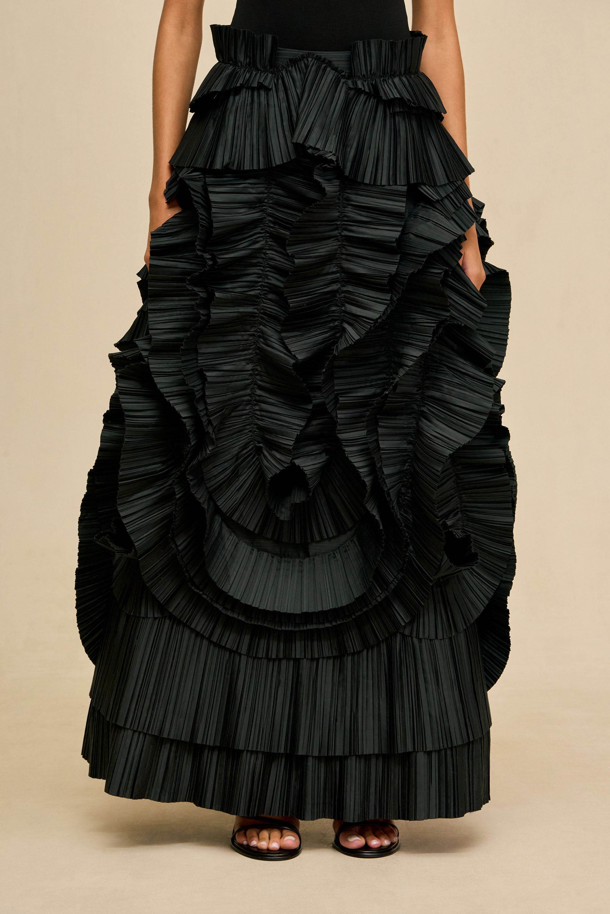 PRIMAVERA SKIRT - BLACK