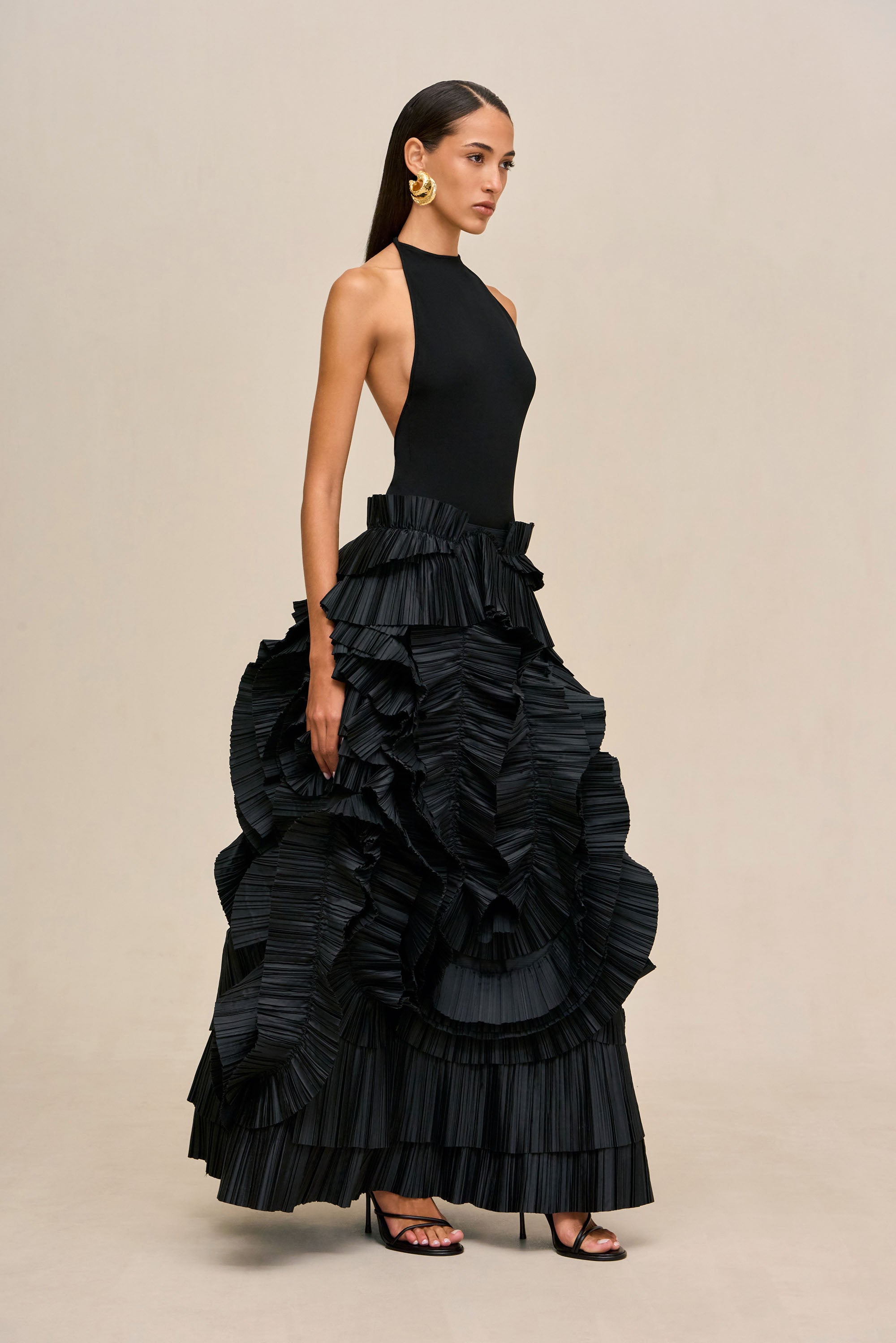 PRIMAVERA SKIRT - BLACK