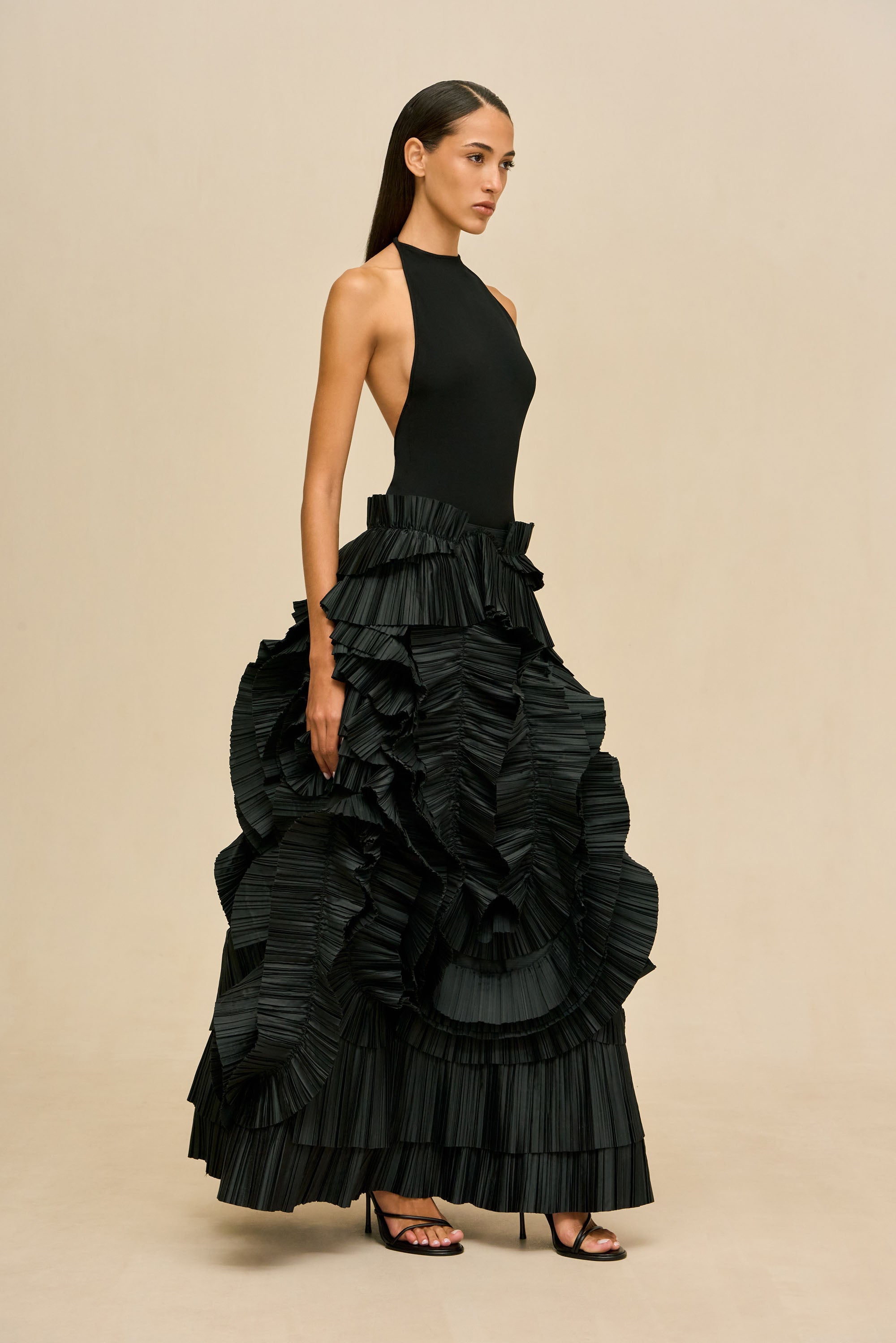 PRIMAVERA SKIRT - BLACK