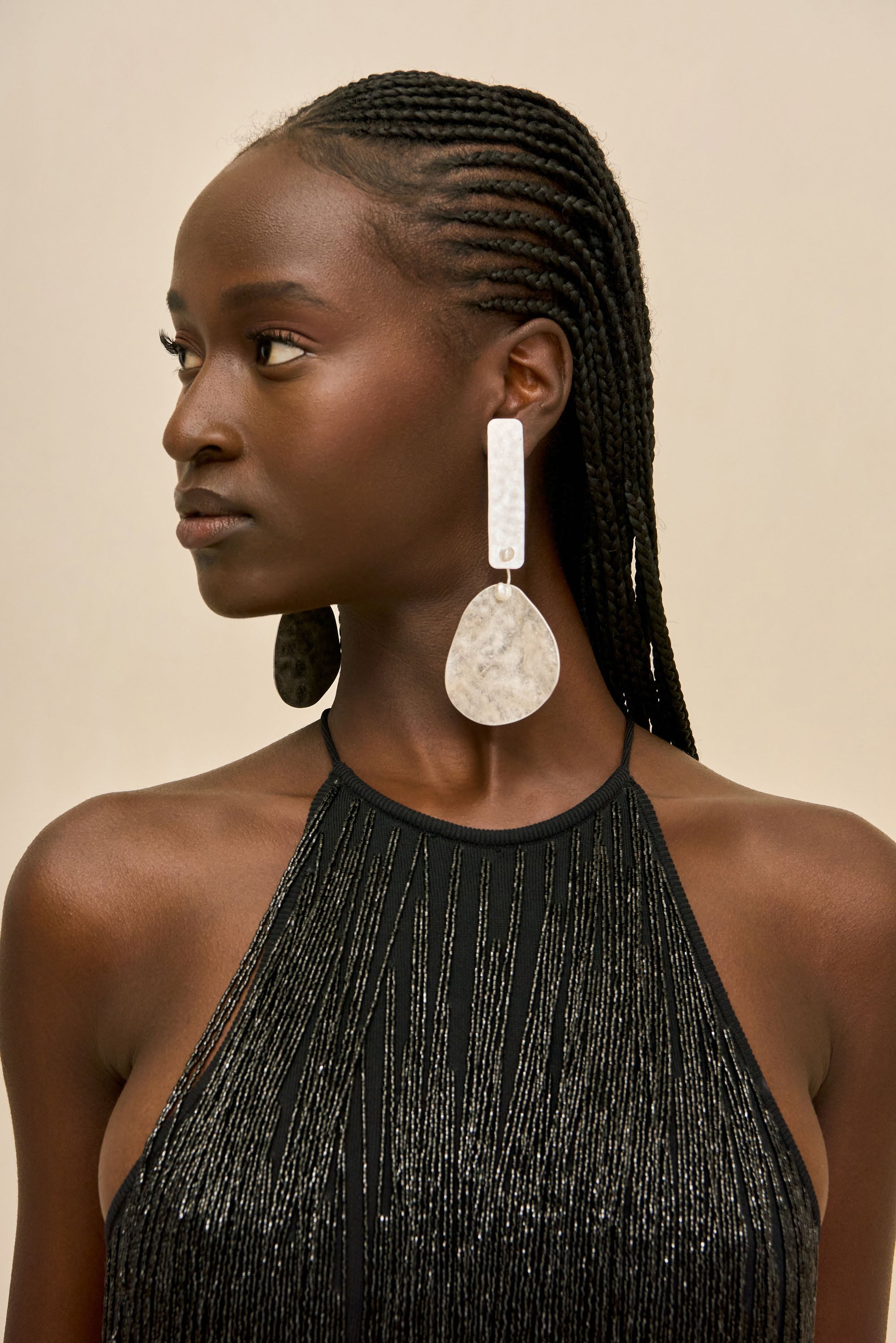 SOLANA EARRING - ANTIQUE SILVER