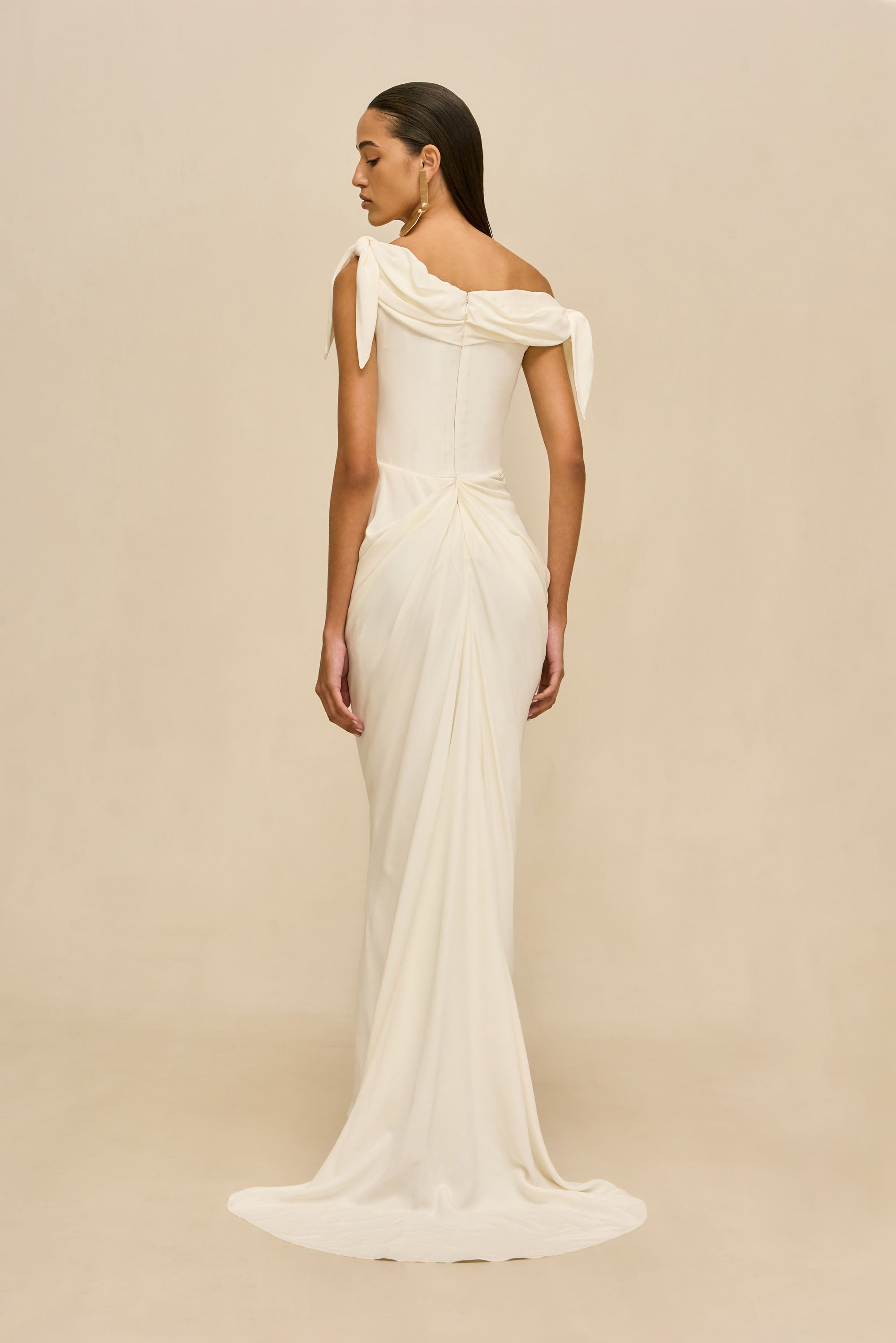 NYSA GOWN - OFF WHITE