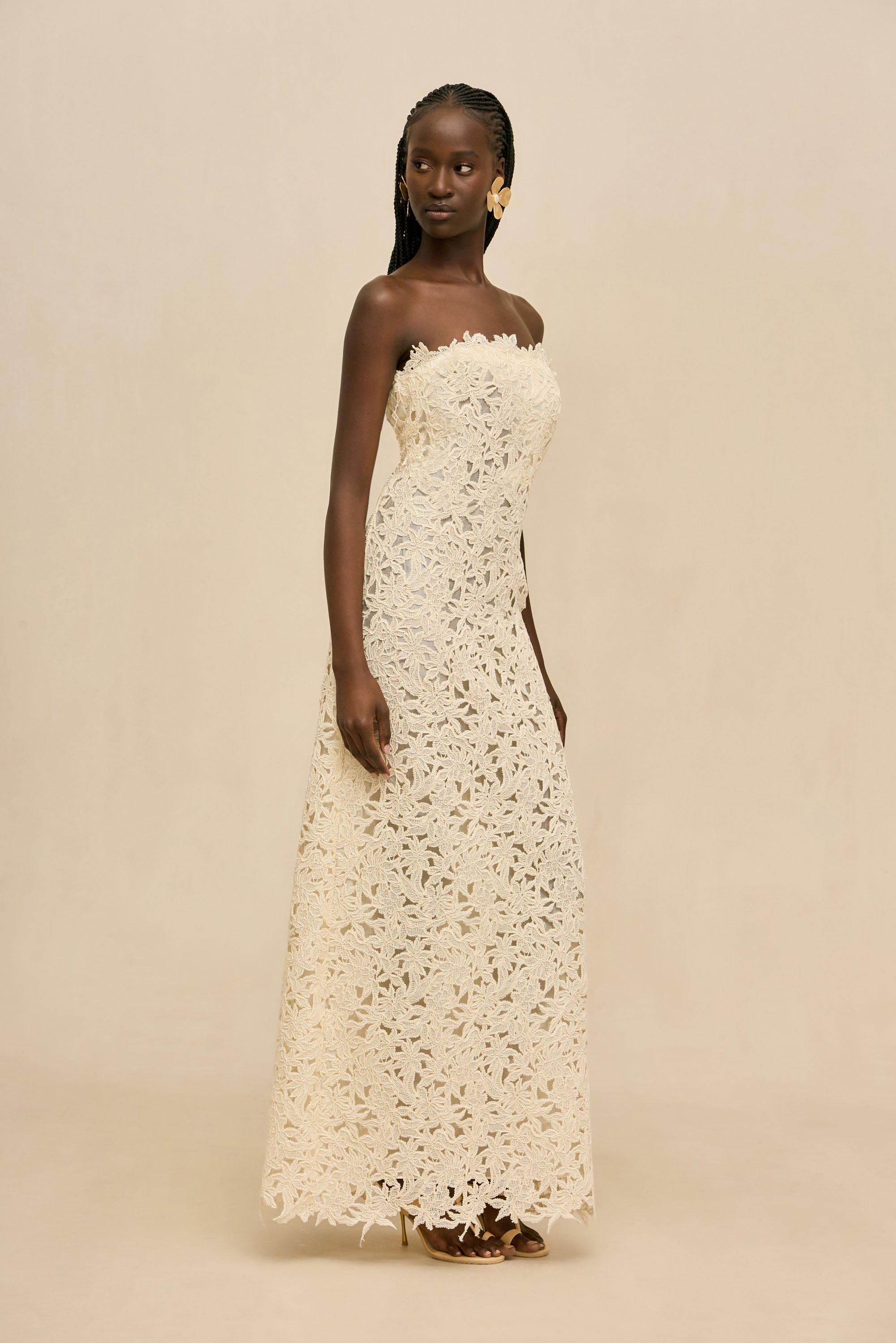 FLORENNE GOWN - OFF WHITE