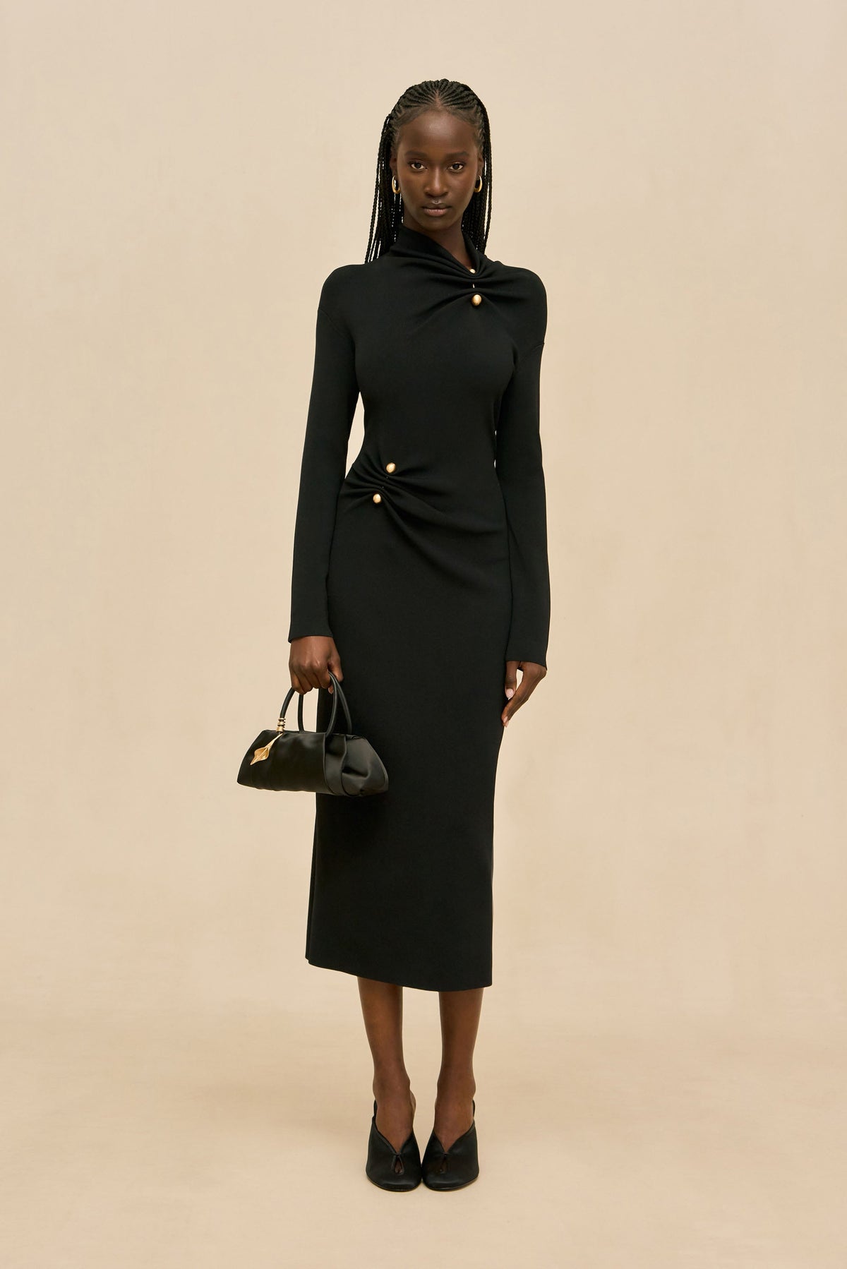 VERA KNIT DRESS - BLACK