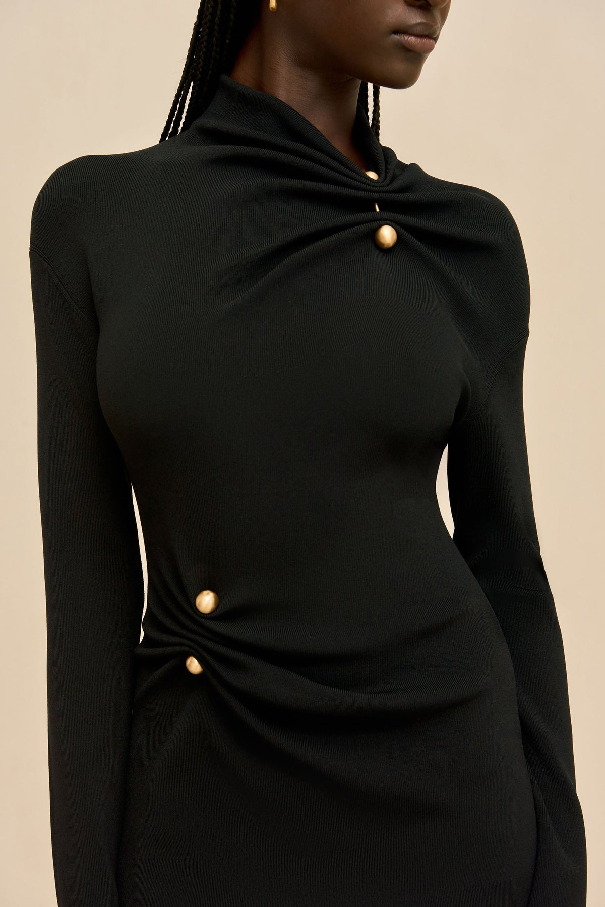 VERA KNIT DRESS - BLACK