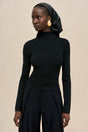 DENIZ KNIT TOP - BLACK