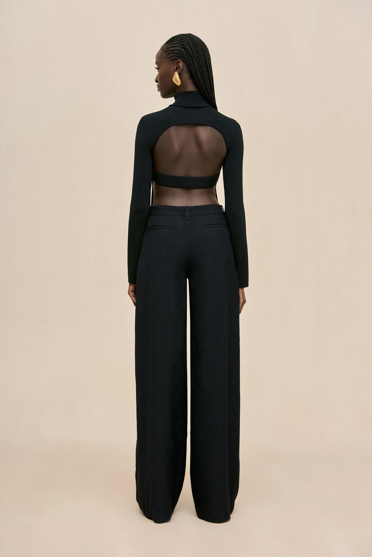 DENIZ KNIT TOP - BLACK