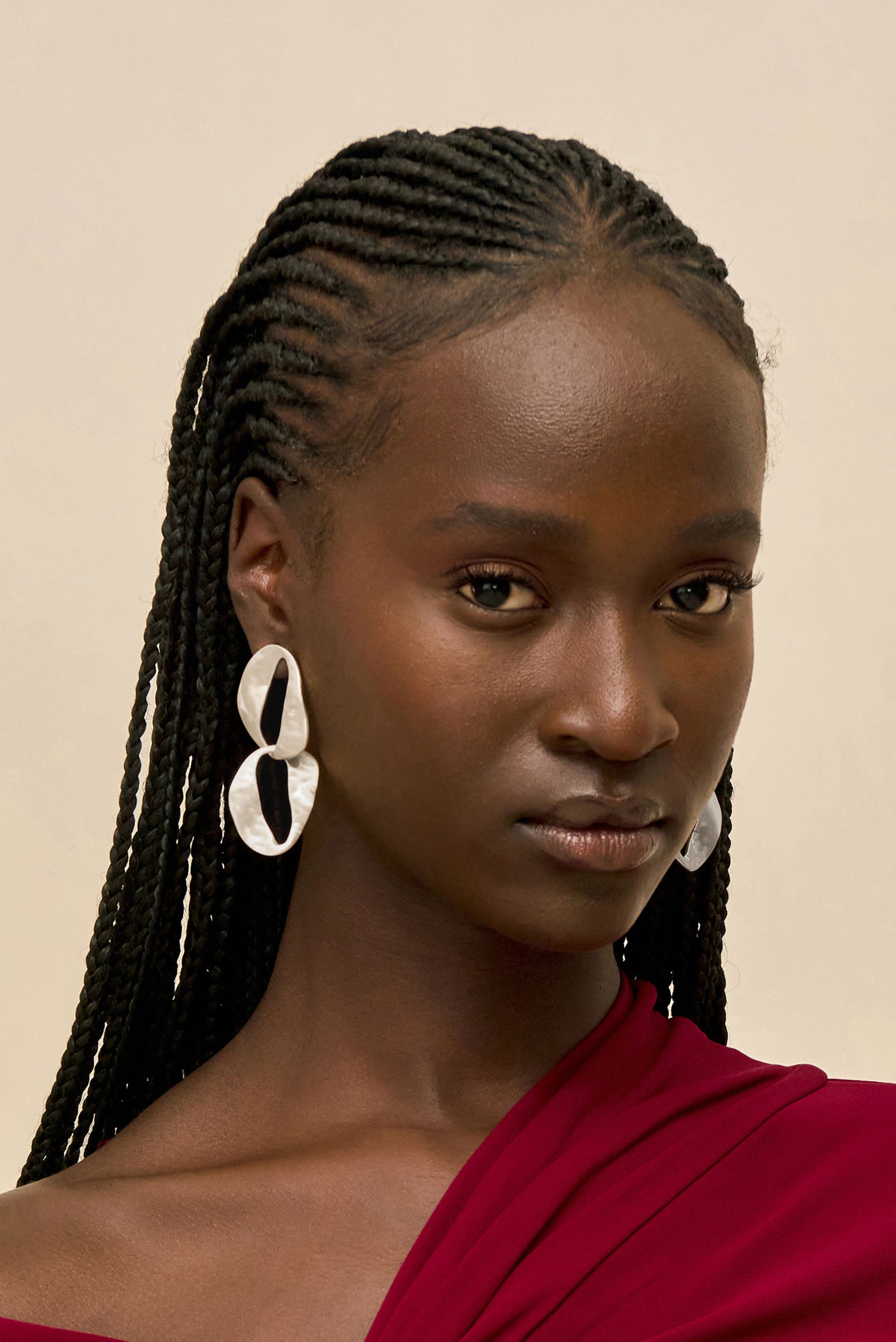 RUE MINI DROP EARRING - ANTIQUE SILVER