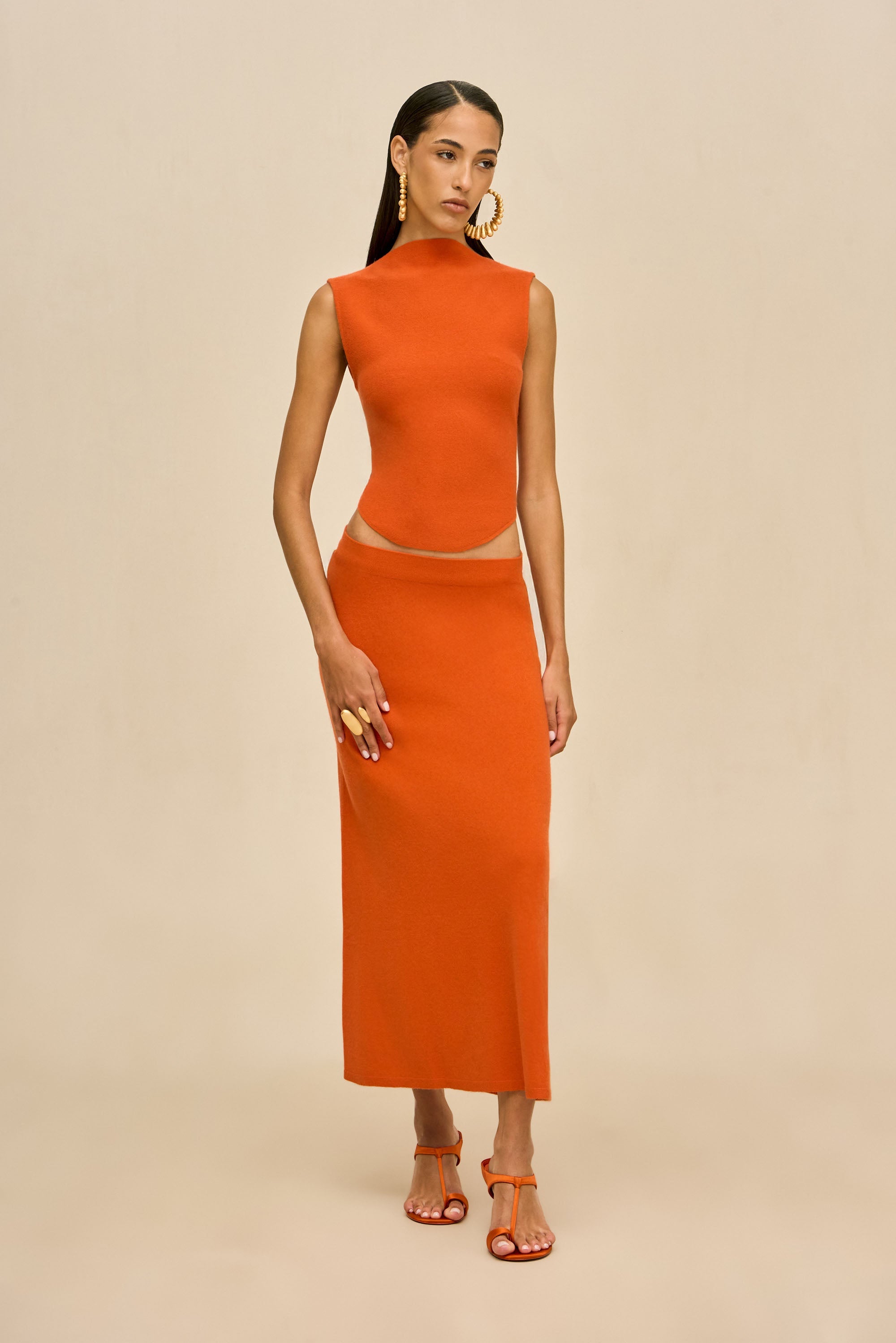 ROMMA KNIT TOP - PEPPER