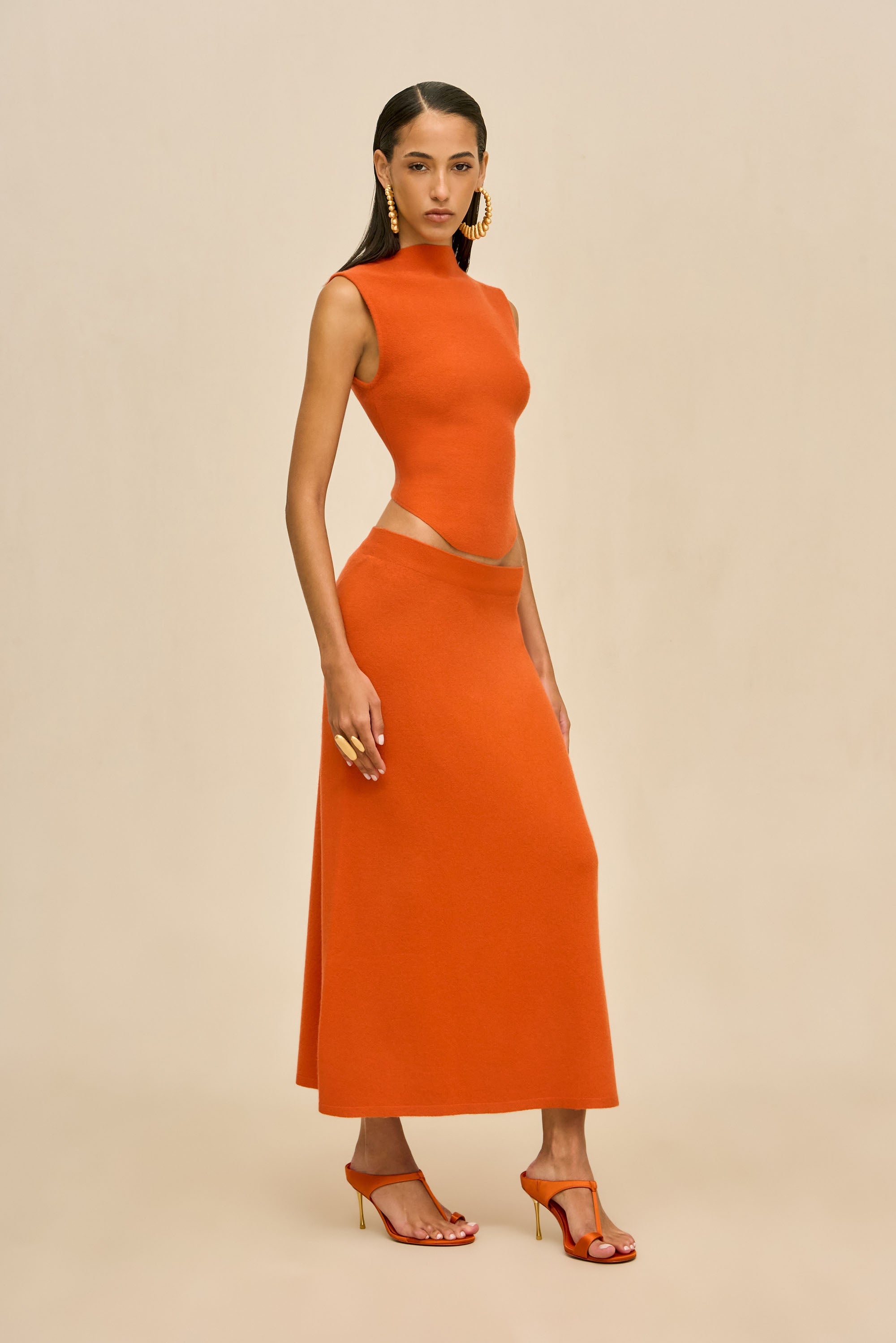 ROMMA KNIT TOP - PEPPER