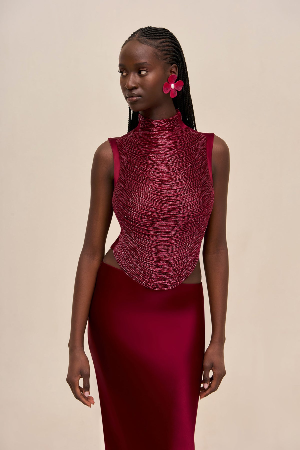 TARAJI TOP - WINTER PLUM
