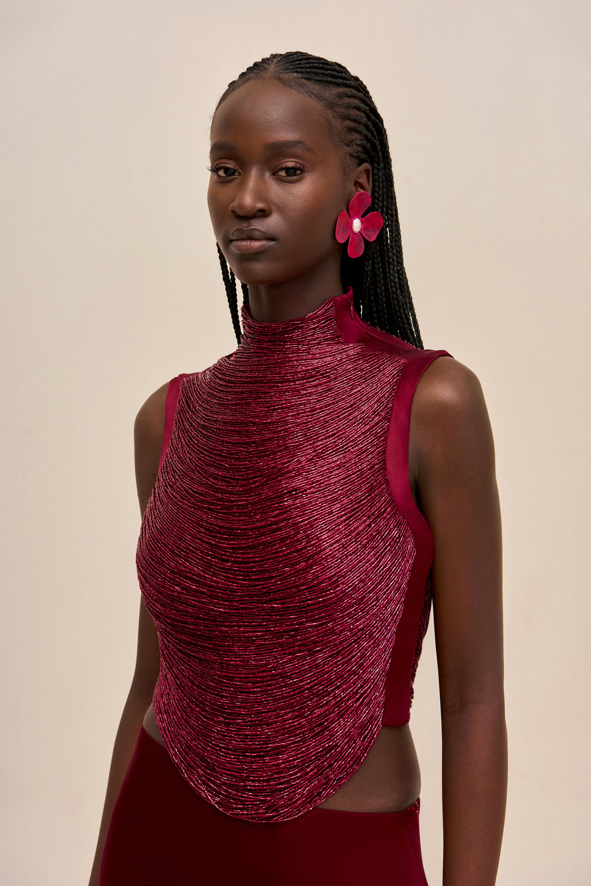 TARAJI TOP - WINTER PLUM