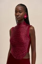 TARAJI TOP - WINTER PLUM