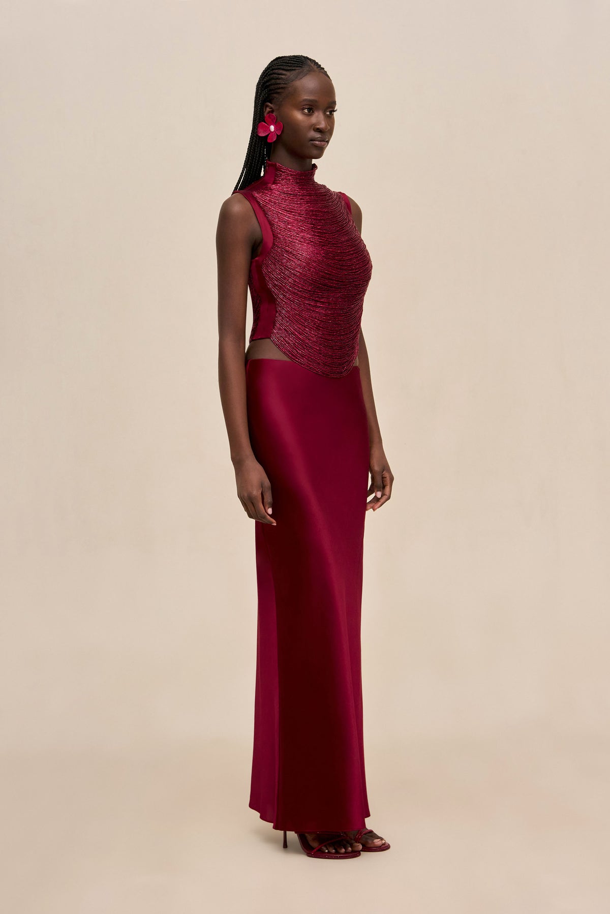 TARAJI TOP - WINTER PLUM