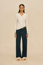 MATTEA KNIT TOP - OFF WHITE