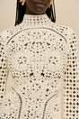 JEMMA CROCHET DRESS - OFF WHITE
