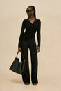 MATTEA KNIT TOP - BLACK