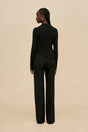 MATTEA KNIT TOP - BLACK