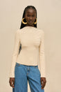 PAULETTE KNIT TOP - DOVE