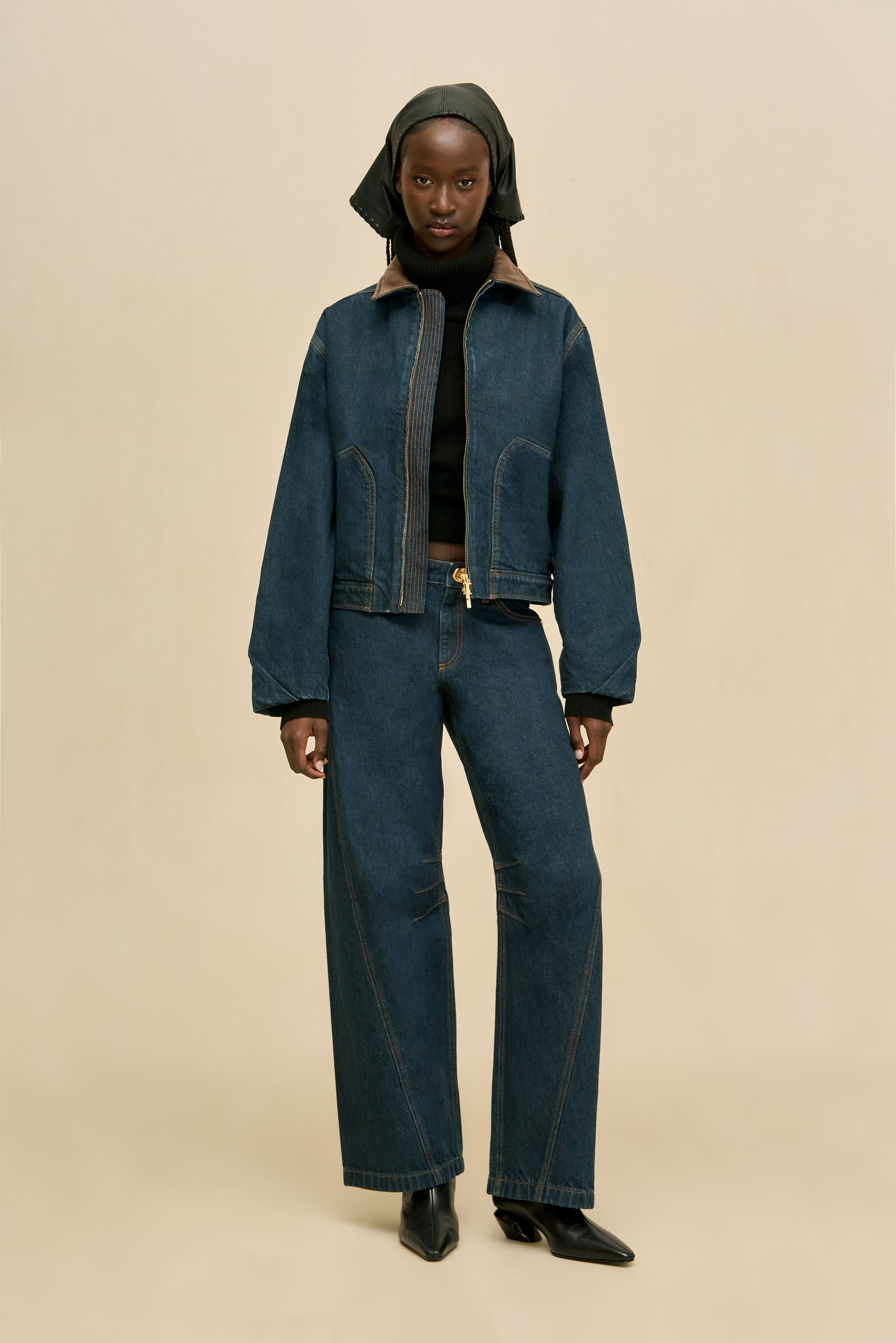 ODINE JACKET - INDIGO KHAKI