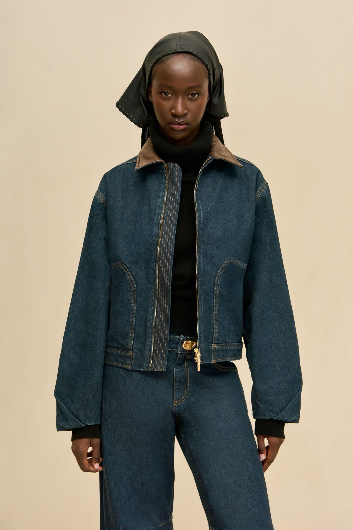 ODINE JACKET - INDIGO KHAKI