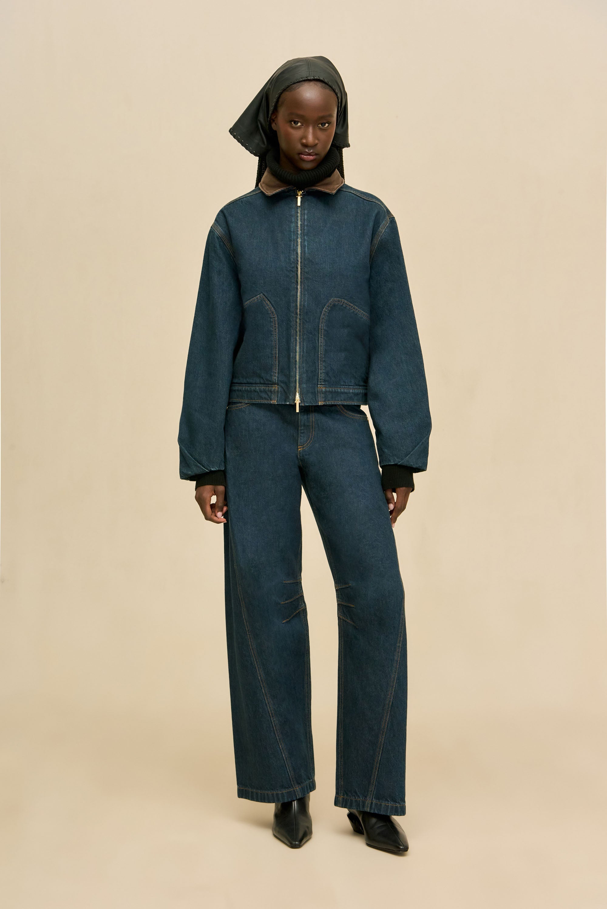 ODINE JACKET - INDIGO KHAKI