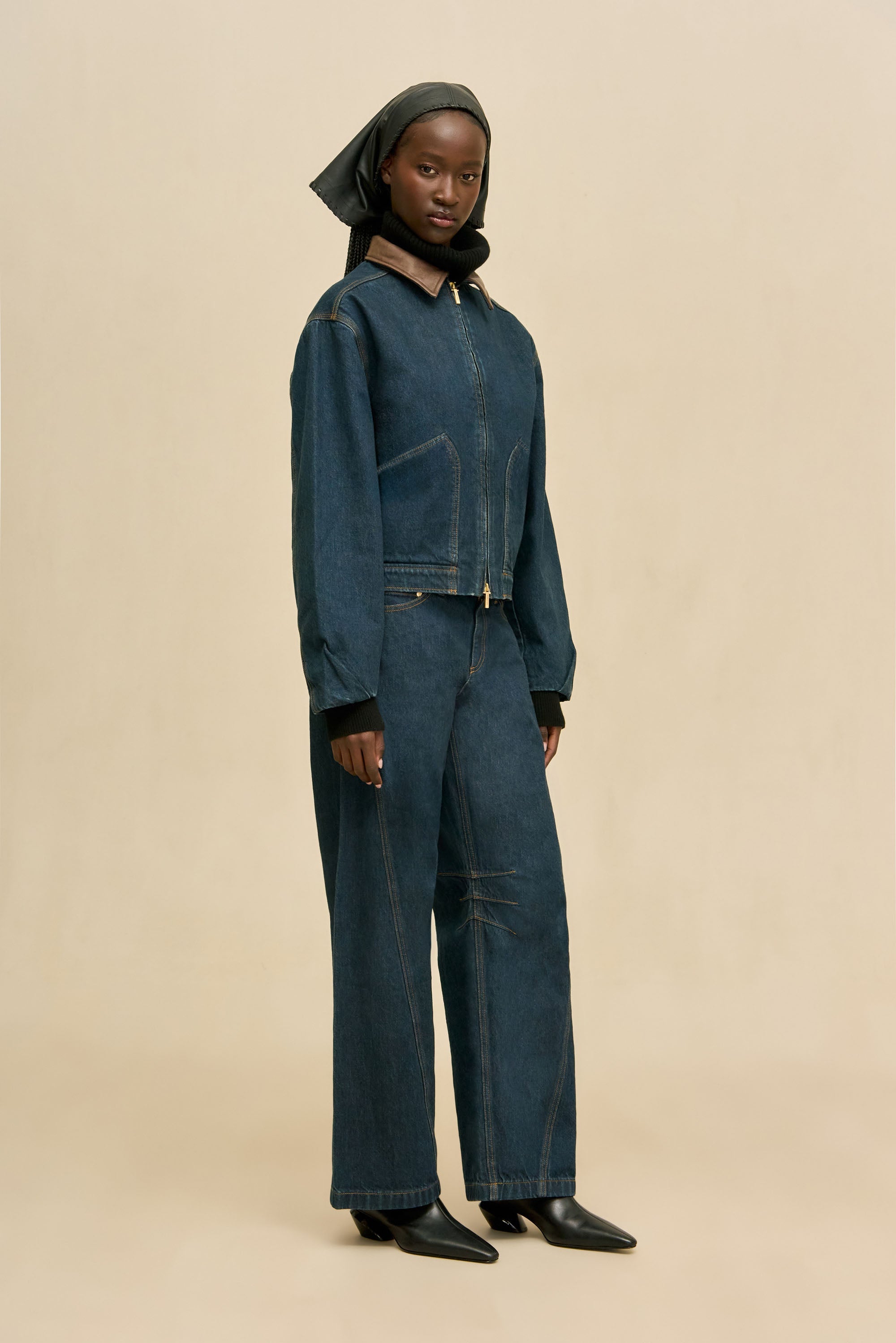 ODINE JACKET - INDIGO KHAKI
