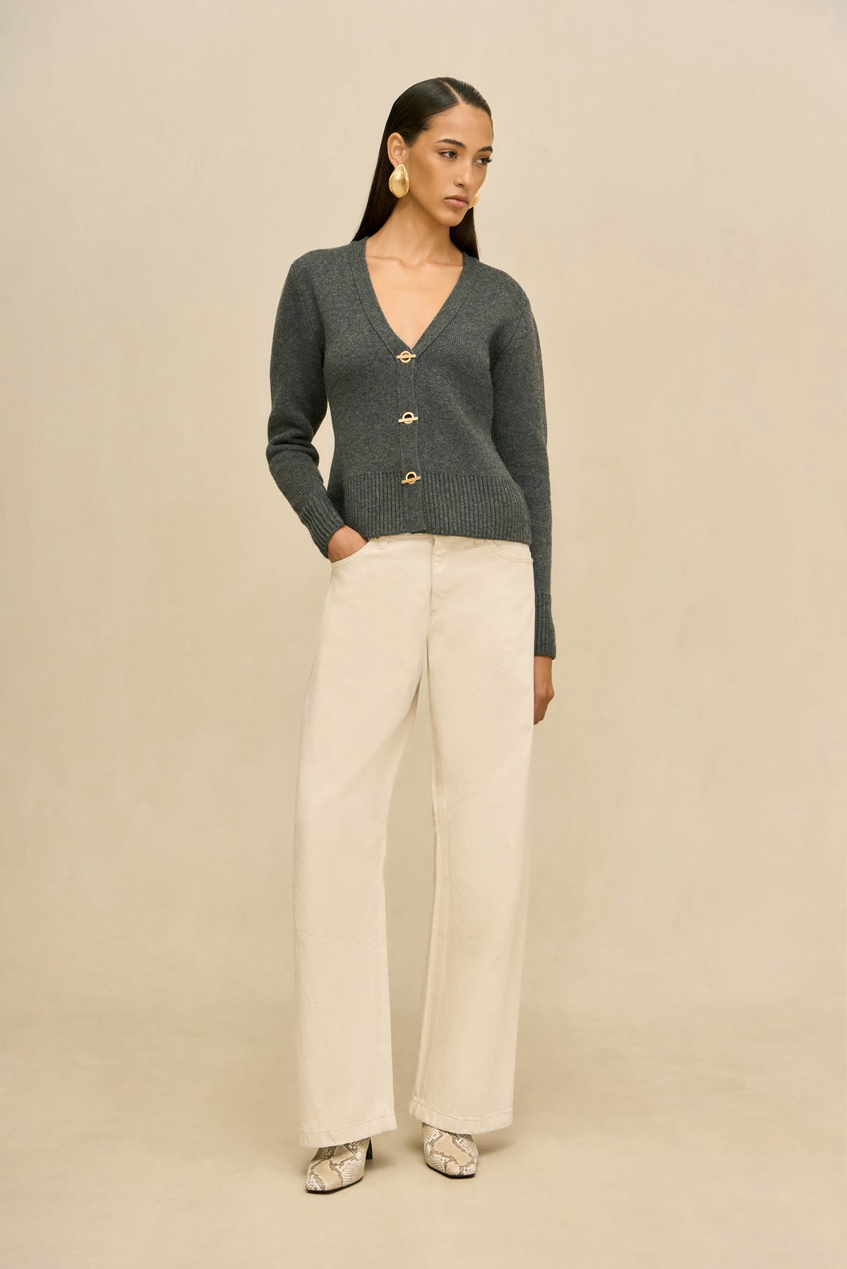 JOSIA SWEATER - ROCK ASH