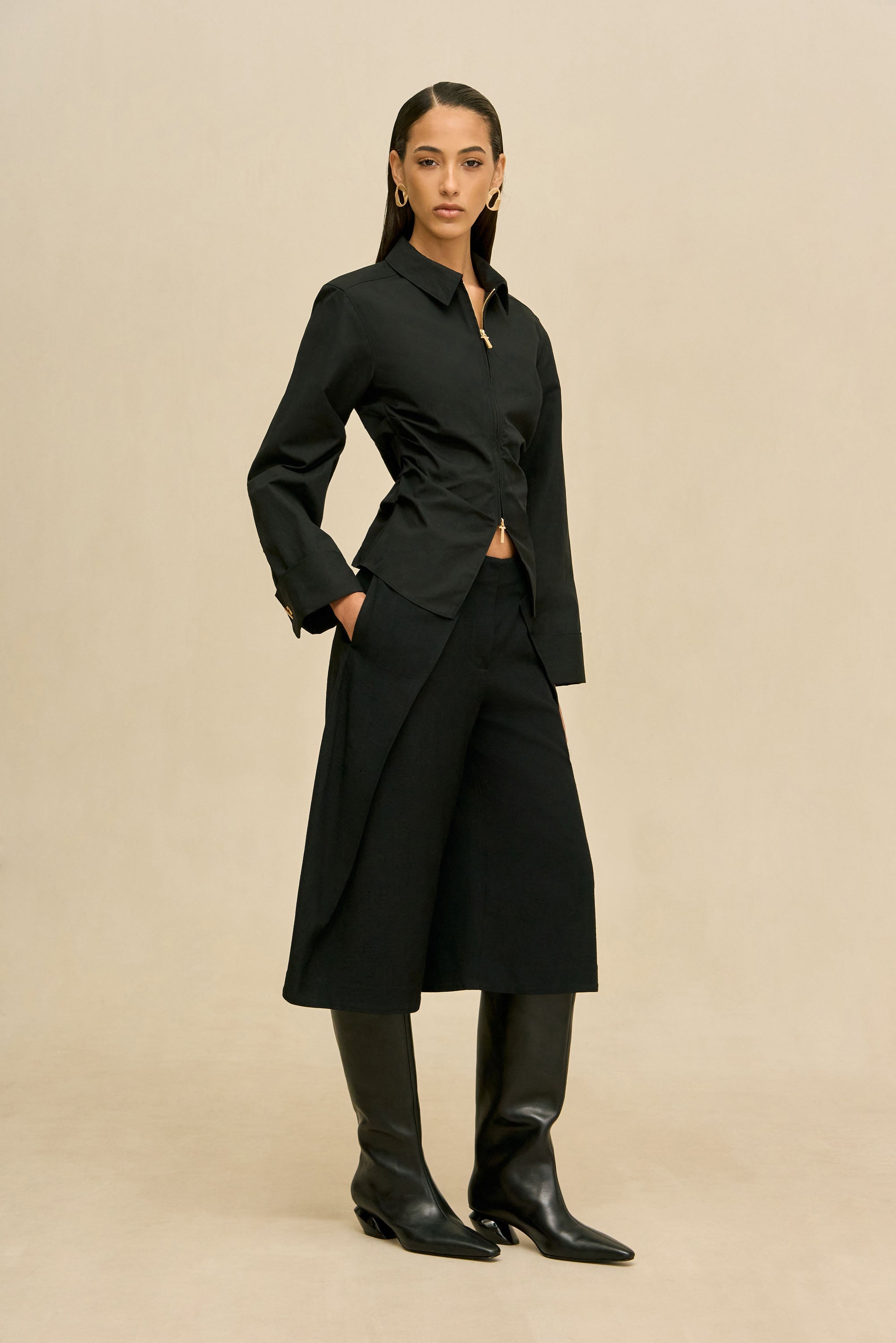 SENNE TOP - BLACK