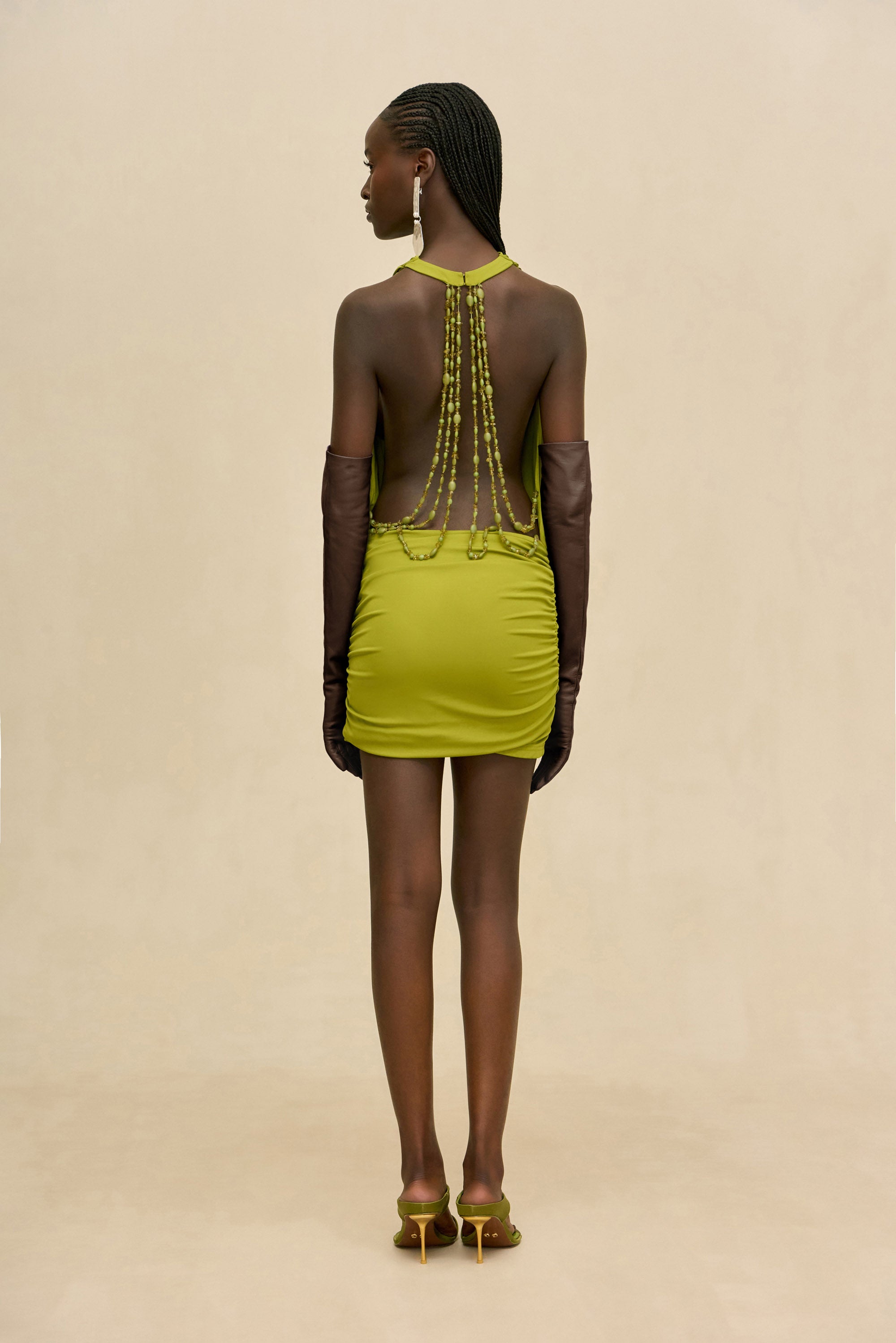 MAELLE DRESS - CHIVE