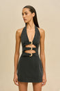 ANICE DRESS - CARBON WASH