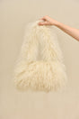 OSA SHOULDER BAG - NATURAL SHEARLING
