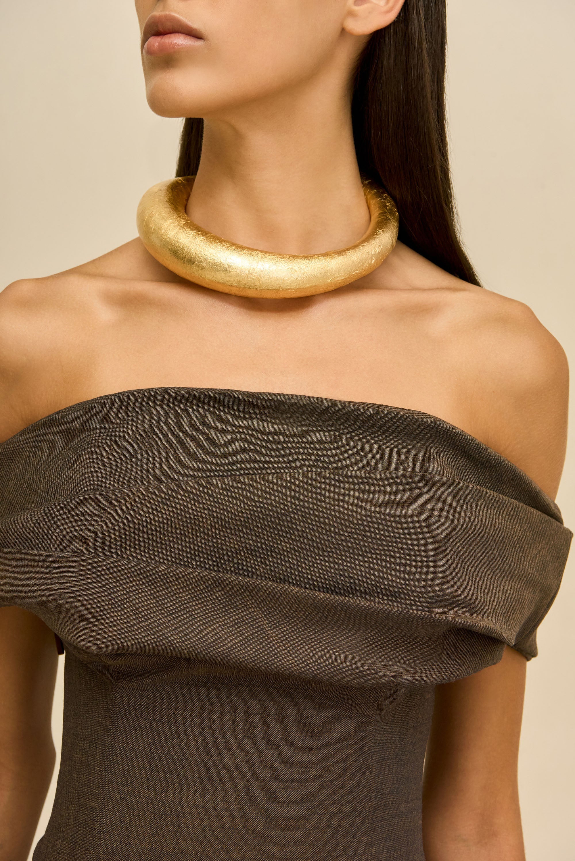 ANALEIA CHOKER - GOLD FOILED WOOD