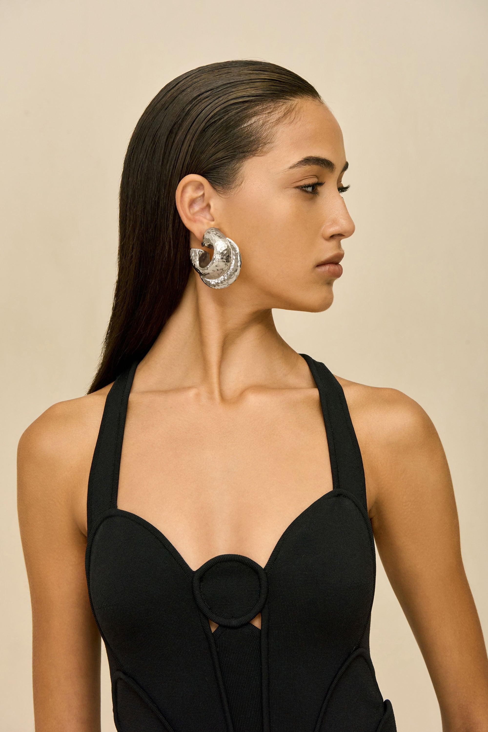 NOVA EARRING - SHINY SILVER