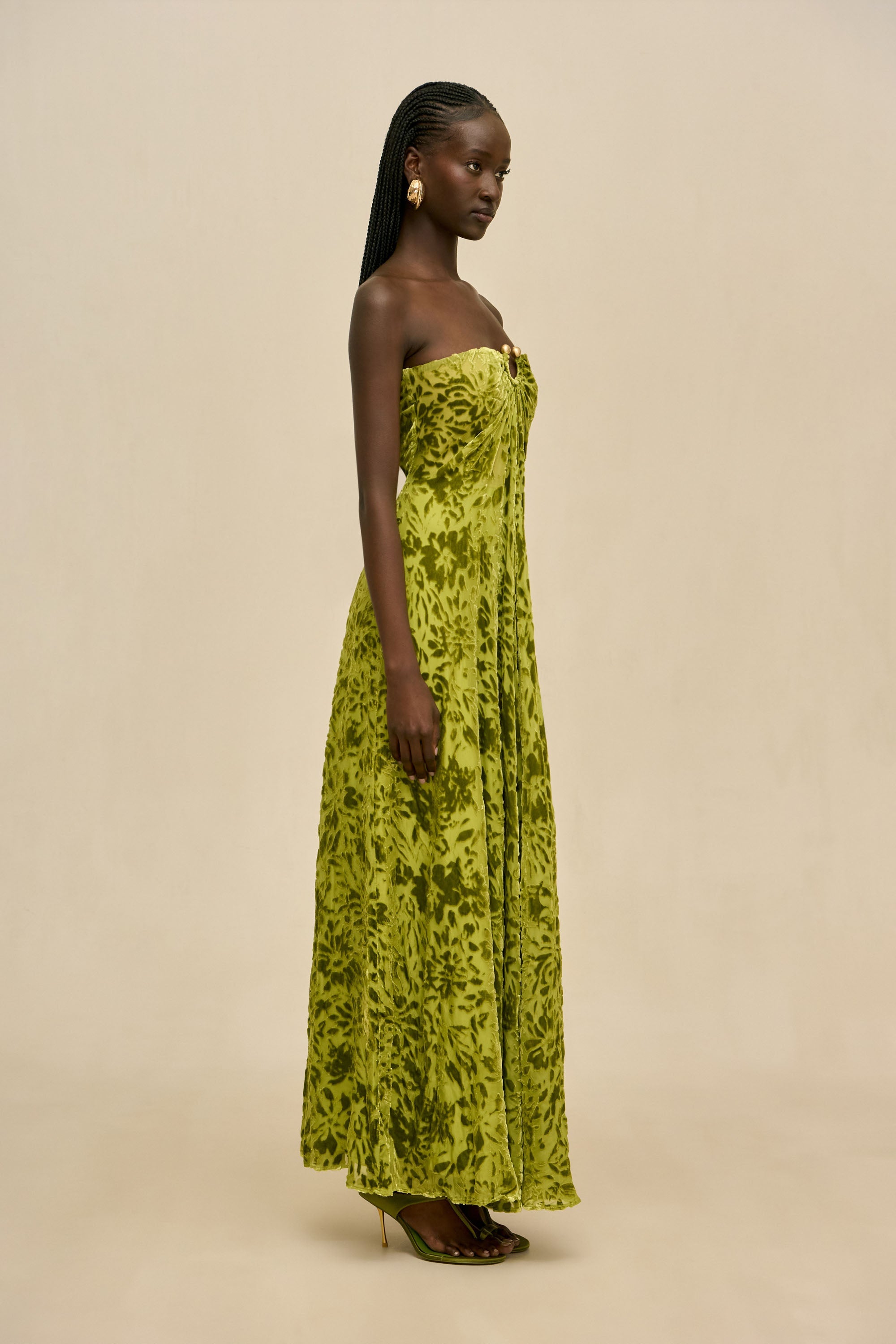 RENAY GOWN - CHIVE