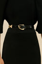 AILANI SWIVEL BELT - FADED PYTHON / BLACK