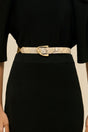 AILANI SWIVEL BELT - FADED PYTHON / BLACK