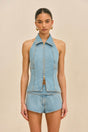 DENNY DENIM SHORT - VINTAGE BLUE