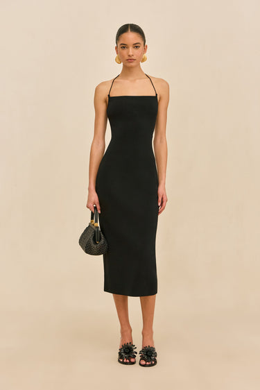 MELVILLE KNIT DRESS - BLACK | MELVILLE KNIT DRESS - BLACK | Secondary image