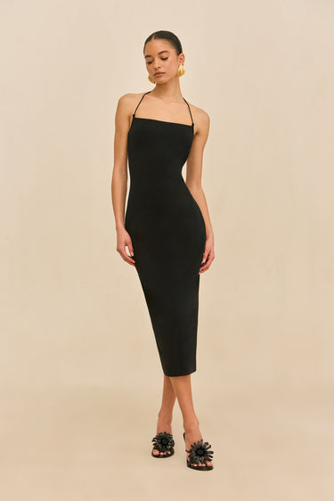 MELVILLE KNIT DRESS - BLACK | MELVILLE KNIT DRESS - BLACK