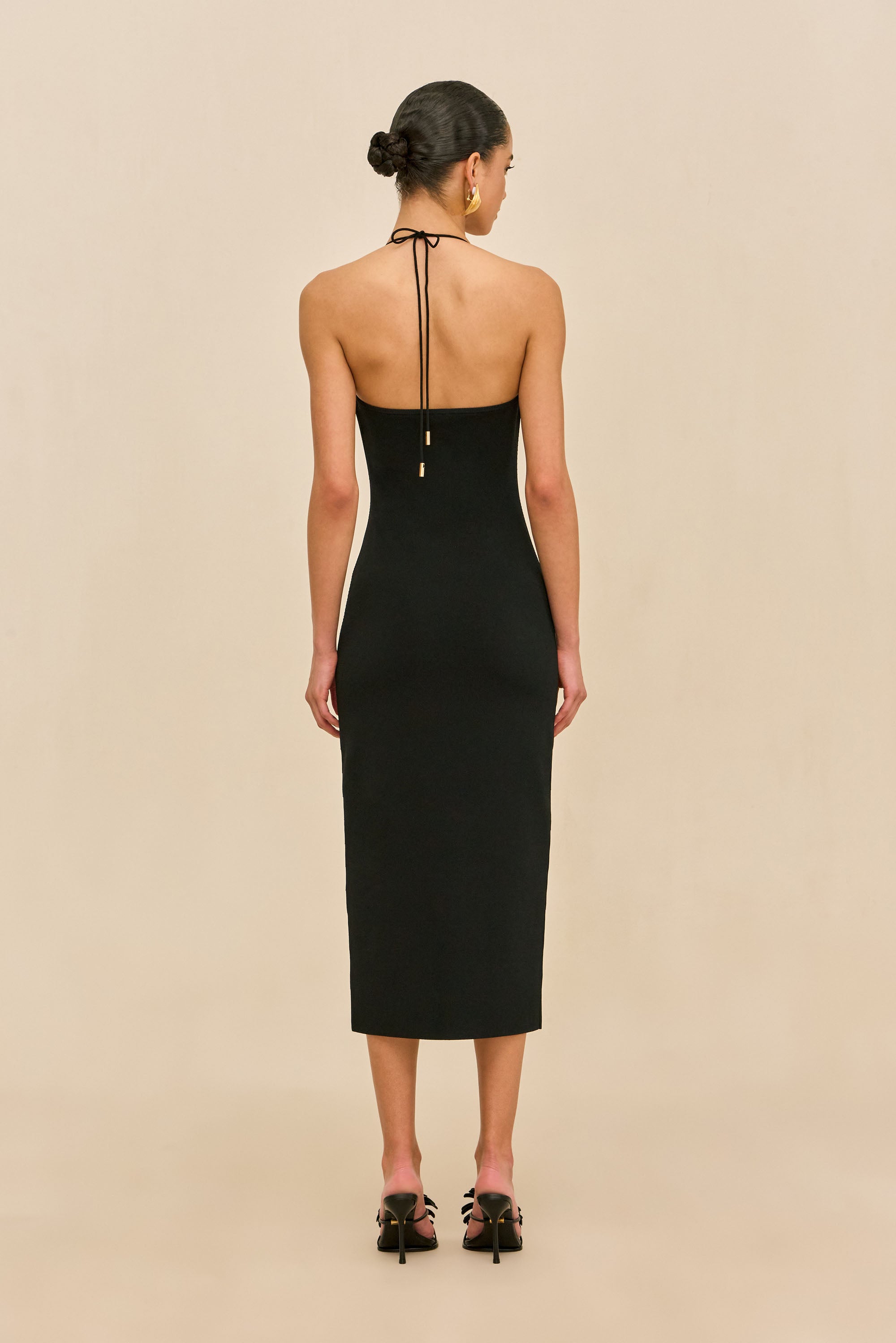 MELVILLE KNIT DRESS - BLACK