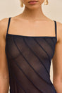 KORSA KNIT DRESS - DEEP LAKE