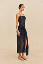KORSA KNIT DRESS - DEEP LAKE