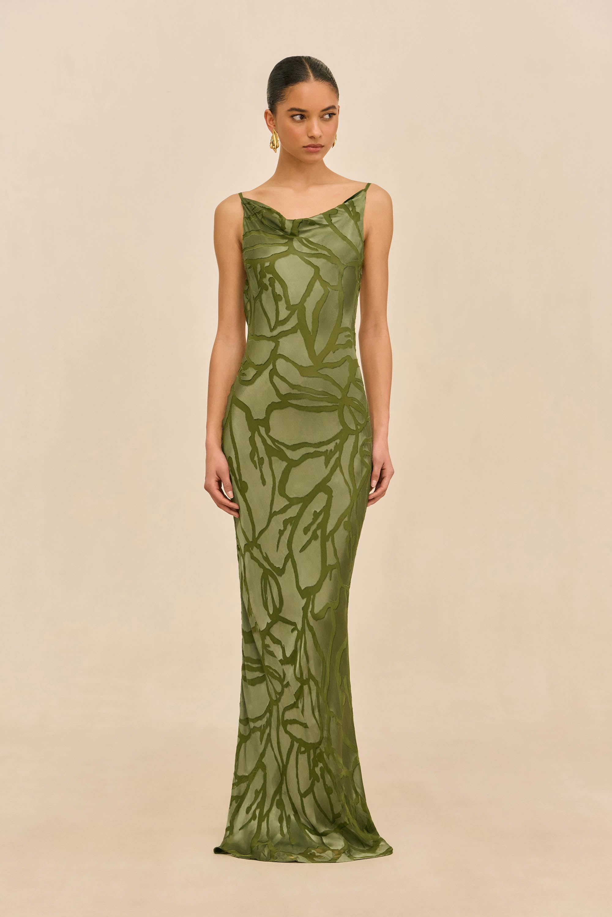 cult gaia green dress Cult Gaia - Issey Dress